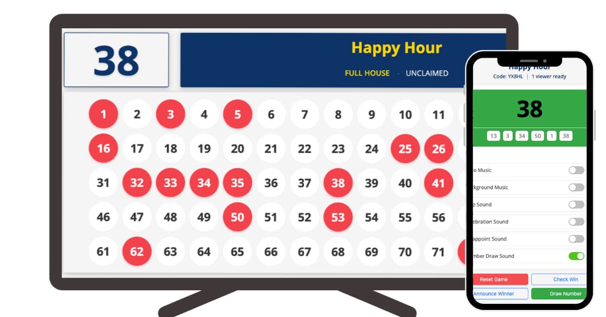Easy bingo game hosting